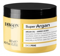 Dikson DiksoPrime Super Argan Nourishing mask - Маска питательная для сухих волос с маслом арганы, макадамии, 500 мл