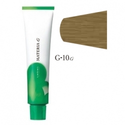 Lebel Cosmetics Materia g - Перманентная краска для седых волос, G-10 яркий блонд желтый 120 гр