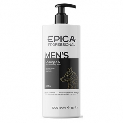 Epica Men'S Shampoo - Мужской шампунь с маслом апельсина, экстрактом бамбука и витамином PP 1000мл