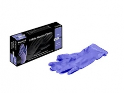 Kapous - Нитриловые перчатки неопудренные нестерильные «Nitrile Hands Clean», фиолетовые, размер L, 1 пара