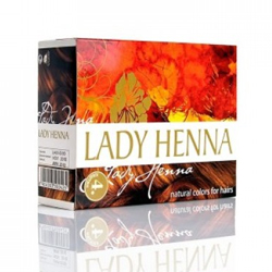 Lady Henna Краска для волос на основе хны «Каштановый» 6*10 гр