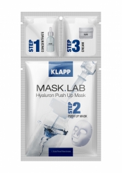 Klapp MASK.LAB Hyaluron Push up Mask - Маска восстанавливающая с гиалуроновой кислотой, набор