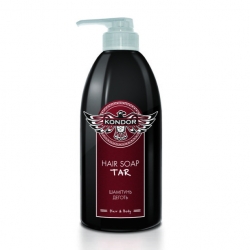 Kondor Hair and Body Hair Soap Tar - Шампунь для мужчин с березовым дегтем, 750 мл