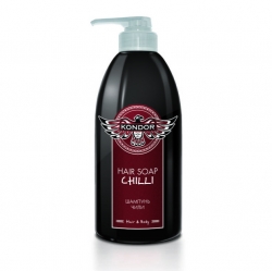 Kondor Hair and Body Hair Soap Chilli - Шампунь для мужчин стимулирующий с экстрактом перца чили, 750 мл
