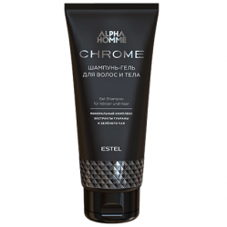 Estel Alpha Homme Chrome Gel Shampoo - Шампунь-гель для волос и тела, 200 мл