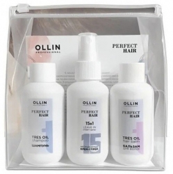Ollin Perfect Hair Travel Kit - Тревел-набор (шампунь 100мл + бальзам 100мл + "15в1" 100мл)