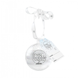 Invisibobble SLIM Bauble - Резинка-браслет для волос серебряный 3 штуки