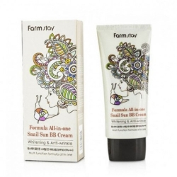 FarmStay Formula All-In-One Snail Sun BB Cream SPF50+/PA+++ - Крем ББ многофункциональный с муцином улитки, 50 гр