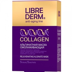 Librederm Anti-Aging Line Collagen Rejuvenating Alginate Mask - Маска омолаживающая альгинатная, 5*30 гр