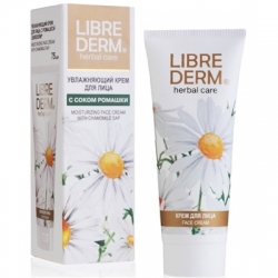 Librederm Moisturizing Face Cream With Chamomile Sap - Крем увлажняющий для лица с соком ромашки, 75 мл
