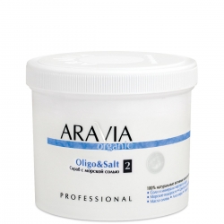 Aravia Professional Organic - Cкраб с морской солью «Oligo & Salt», 550 мл