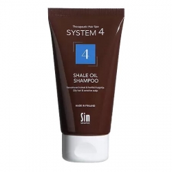 Sim Sensitive System 4 Shale Oil Shampoo - Терапевтический шампунь №4 для очень жирной и чувствительной кожи головы, 75 мл