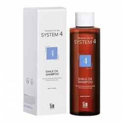 Sim Sensitive System 4 Shale Oil Shampoo - Терапевтический шампунь №4 для очень жирной и чувствительной кожи головы, 250 мл