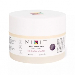 MIXIT AHA! Revolution Night Cream 5% Glycolic Acid - Ночной крем для лица с гликолевой кислотой 5%, 50мл