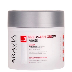Aravia Professional Pre-Wash Grow Mask - Маска разогревающая для роста волос, 300 мл
