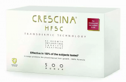 Crescina 500 HFSC Transdermic 100% - Ампулы для восстановления роста волос, 20+20х3,5мл