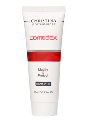 Christina Comodex Matti and Protect cream SPF15 - Солнцезащитный крем с матирующим  эффектом для проблемной кожи SPF15 75 мл