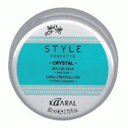 Kaaral STYLE Perfetto CRYSTAL WATER WAX - Воск для волос на водной основе с блеском 80 мл