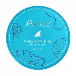 Esthetic House Shark's Fin Lifting Eye Patch - Гидрогелевые патчи для век с экстрактом акульего плавника, 60 шт