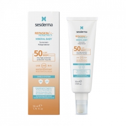 SesDerma Repaskin Mineral Baby Sunscreen SPF50 - Крем солнцезащитный для детей SPF50, 50 мл