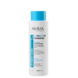 Aravia Professional Hydra Pure Shampoo - Шампунь увлажняющий для восстановления сухих обезвоженных волос, 400мл