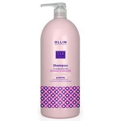 Ollin Silk Touch - Шампунь для нарощенных волос с экстрактом белого винограда 1000 мл