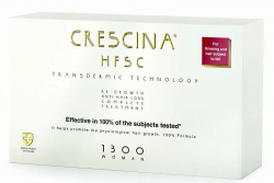 Crescina 1300 HFSC Transdermic 100% - Ампулы для восстановления роста волос, 10+10х3,5мл