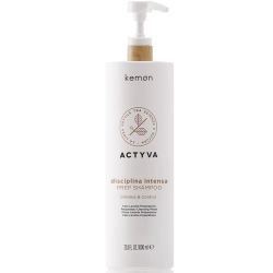 Kemon Actyva Disciplina Plus Prep Shampoo - Шампунь для глубокого очищения кудрявых волос, 1000мл