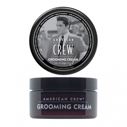 American Crew Grooming Cream - Крем с сильной фиксацией и высоким уровнем блеска для укладки волос и усов, 85 г