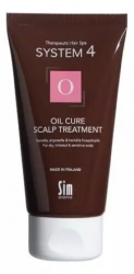 Sim Sensitive System 4 Oil Cure Scalp Treatment - Терапевтическая маска-пилинг "О" для глубокого очищения кожи головы, 75 мл