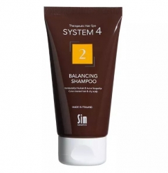 Sim Sensitive System 4 Balancing Shampoo - Терапевтический шампунь №2 для сухой кожи головы и поврежденных волос, 75 мл