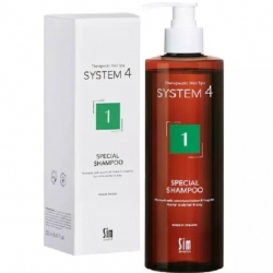 Sim Sensitive System 4 Special Shampoo - Терапевтический шампунь №1 для нормальной и жирной кожи головы, 500 мл