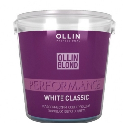 Ollin Blond Performance White Classic - Классический осветляющий порошок белого цвета, 500 г