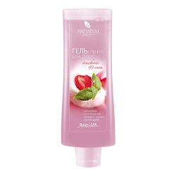 Premium Silhouette Strawberry&Cream - Гель-пенка для душа, 200 мл