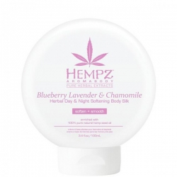 Hempz Blueberry Lavender & Chamomile Herbal Day & Night Softening Body Silk - Шёлк для лица и тела смягчающий Лаванда, Ромашка и Дикие Ягоды, 250 мл