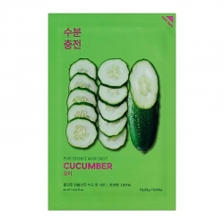 Holika Holika Pure Essence Mask Sheet Cucumber - Успокаивающая тканевая маска, огурец, 20 мл
