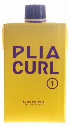 Lebel Plia Curl 1 - Лосьон для химической завивки волос средней жесткости. Шаг1, 400 мл