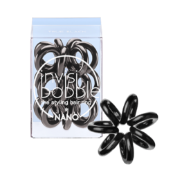 Invisibobble NANO True Black - Резинка-браслет для волос 3 штуки