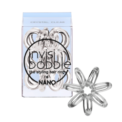 Invisibobble NANO Crystal Clear - Резинка-браслет для волос 3 штуки