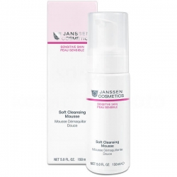 Janssen Sensitive Skin Soft Cleansing Mousse - Нежный очищающий мусс с аллантоином 150мл