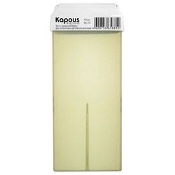 Kapous Depilations - Воск жирорастворимый Лайм, с широким роликом, 100 мл