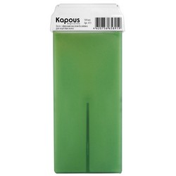Kapous Depilations - Воск жирорастворимый с маслом Базилика, с широким роликом, 100 мл