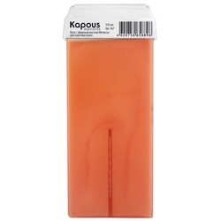 Kapous Depilations - Воск жирорастворимый с маслом Мелиссы, с широким роликом, 100 мл