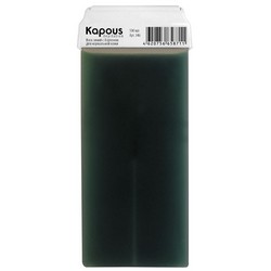 Kapous Depilations - Воск жирорастворимый Синий с Азуленом, с широким роликом, 100 мл