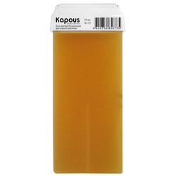 Kapous Depilations - Воск жирорастворимый Желтый, Натуральный, с широким роликом, 100 мл