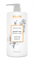Ollin Bionika Nutrition And Shine Shampoo - Шампунь "Питание и блеск" 750мл