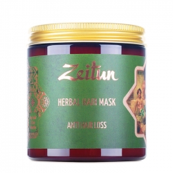 Zeitun Herbal Hair Mask Anti Hair Loss - Маска для волос против выпадения с грязью Мёртвого моря, 250мл