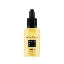 Beautific Wow Drops Makeup Primer Oil - Масло-праймер под макияж с маслами чиа, конопли и асаи, 30 мл