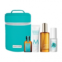 Moroccanoil Body in Line - Набор (масло+гель д/душа+масло д/тела+парф.мист)+косметичка