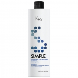 Kezy Nourishing and Restoring shampoo - Шампунь питательный восстанавливающий для поврежденных волос c маслом семян льна, 1000 мл